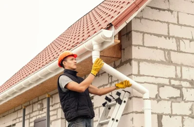 Pose et remplacement de gouttières à Audrix